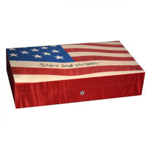 Хьюмидор Elie Bleu Flag на 110 сигар звёзды и полосы USA № 47 (шт.)